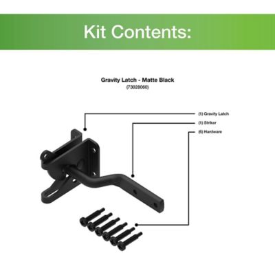 Image showing  Gravity Latch, Matte Black, 73028060