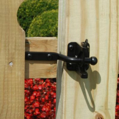 Image showing 5 th Barrette Outdoor Living Gravity Latch, Matte Black, 73028060