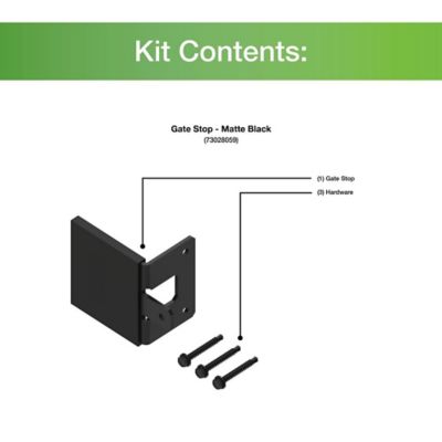 Image showing  Gate Stop, Matte Black, 73028059