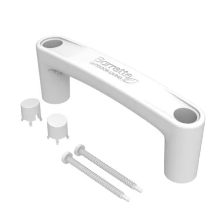 Barrette Outdoor Living EZ Grip Gate Handle White 73004735 Gate Hardware