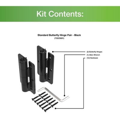 Image showing  Standard Butterfly Hinge, 2 pc.