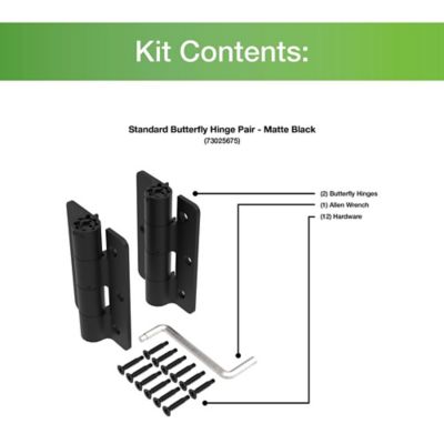 Image showing  Standard Butterfly Hinge, 2 pc.