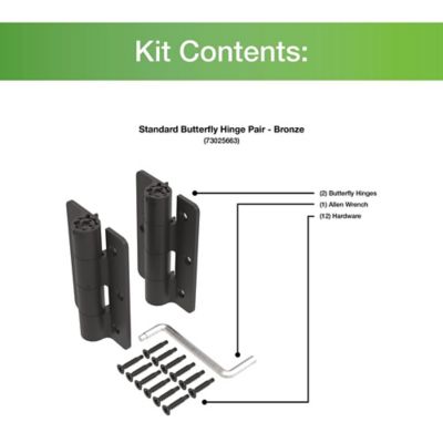 Image showing  Standard Butterfly Hinge, 2 pc.