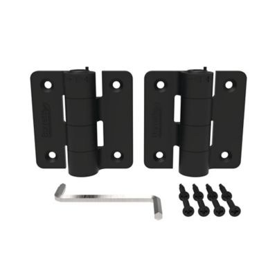 Barrette Outdoor Living Compact Butterfly Gate Hinge, Black, 73025667