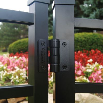Image showing  Compact Butterfly Gate Hinge, Black, 2 pc.