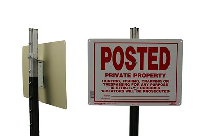 Image showing  Vertical T-Post Brackets, 2 in., 25 lb. Capacity, 10-Pack