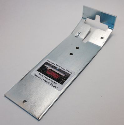 Image showing  2 in. Horizontal T-Post Brackets, 10 lb. Capacity, 4-Pack