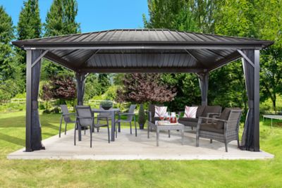 Image showing  12 ft. x 16 ft. Genova II Double Roof Gazebo