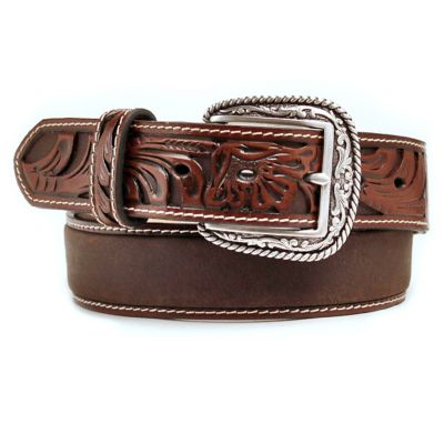 Ariat Men's Embossed Tabs Belt, Tan A1017008 at Tractor Supply Co.