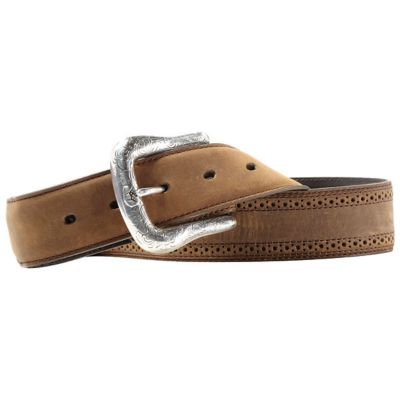 Ariat Men's PU Basic Western Belt, Brown