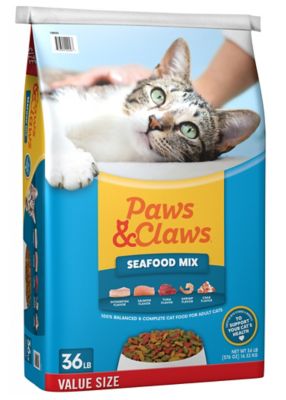 Paws & Claws Adult Indoor/Outdoor Seafood Mix Recipe Dry Cat Food