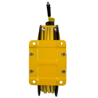 Image showing 7 th DEWALT 3/8 in. x 50 ft. Double Arm Rubber Air Hose Reel, 300 PSI