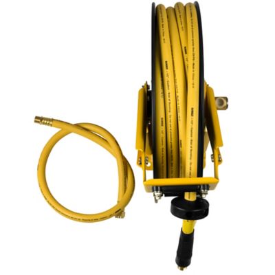 Image showing  1/2 in. x 50 ft. Double Arm Rubber Air Hose Reel, 250 PSI