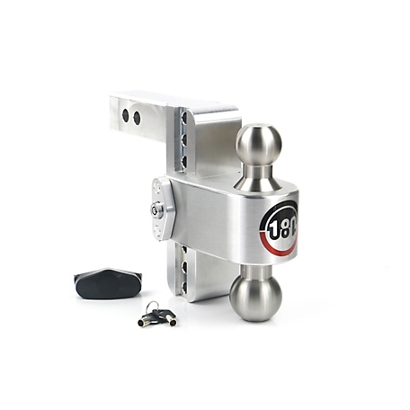 Weigh Safe 180 Hitch - Drop Hitch w/SS Combo Ball - 6 in. Drop for 2 in. Shank