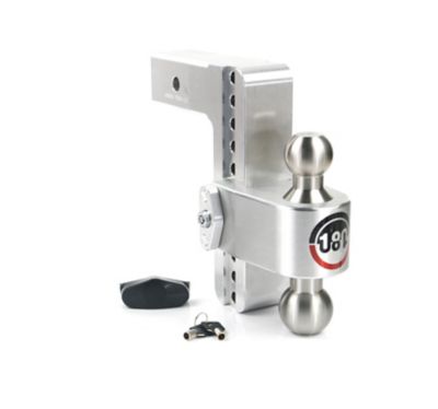 Image showing  2-1/2 in. Receiver 180 Hitch with Stainless Steel Combo Ball, 8 in. Drop, 21,000 lb. Capacity