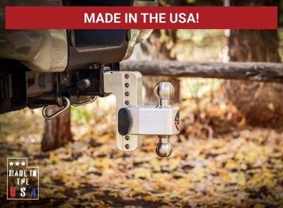 Image showing  2 in. Shank 12,500 lb. GTW Capacity 180-Degree Hitch with Stainless Steel Combo Ball, 10 in. Drop