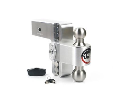 Image showing  3 in. Receiver 180 Hitch with Stainless Steel Combo Ball, 6 in. Drop, 21,000 lb. Capacity