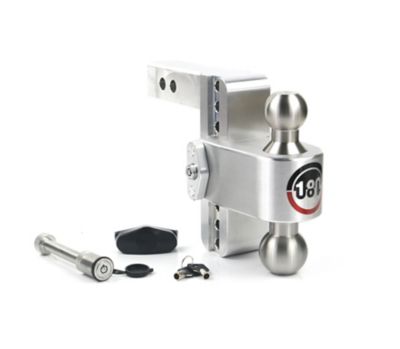 Weigh Safe 180 Hitch - Drop Hitch w/SS Combo Ball - 6 in. Drop for 2 in. Shank w/Hitch Pin