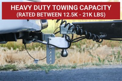 Image showing  180 Hitch - Drop Hitch w/SS Combo Ball - 6 in. Drop for 2 in. Shank w/Hitch Pin