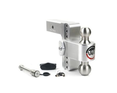 Weigh Safe 180 Hitch - Drop Hitch w/SS Combo Ball - 6 in. Drop for 2.5in. Shank w/Hitch Pin