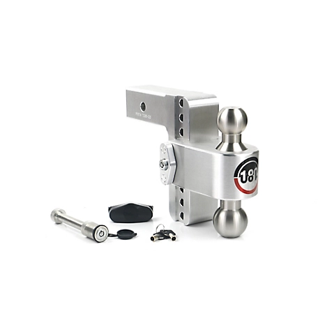 Weigh Safe 180 Hitch - Drop Hitch w/SS Combo Ball - 6 in. Drop for 2.5in. Shank w/Hitch Pin