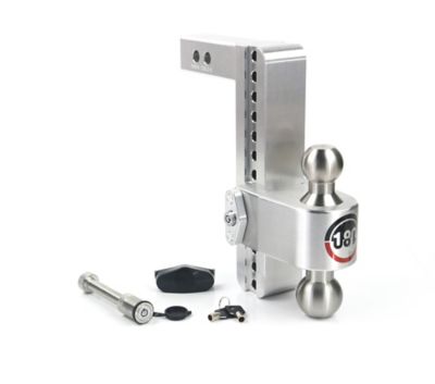 Image showing  180 Hitch - Drop Hitch w/SS Combo Ball - 10 in. Drop for 2 in. Shank w/Hitch Pin
