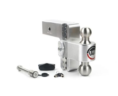 Image showing  180 Hitch - Drop Hitch w/SS Combo Ball - 6 in. Drop for 3 in. Shank w/Hitch Pin