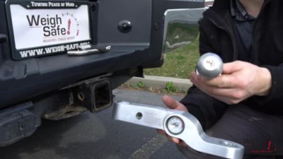 Image showing  2 in. Receiver Fixed Height Ball Mount, 2 in. Drop, 12,500 lb. Capacity