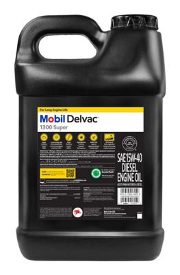 Image showing  2.5 gal. 15W-40 Delvac 1300 Super Heavy-Duty Premium Synthetic Blend Diesel Engine Oil