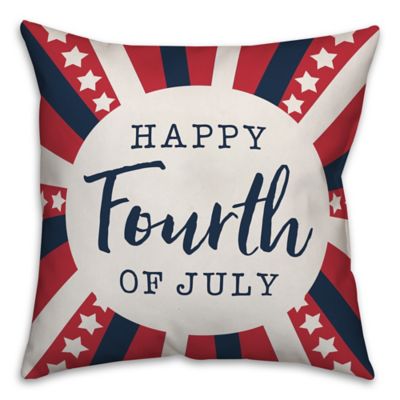 Designs Direct 4th Stars Stripes 18 X 18 In Throw Pillow 5522 Ad