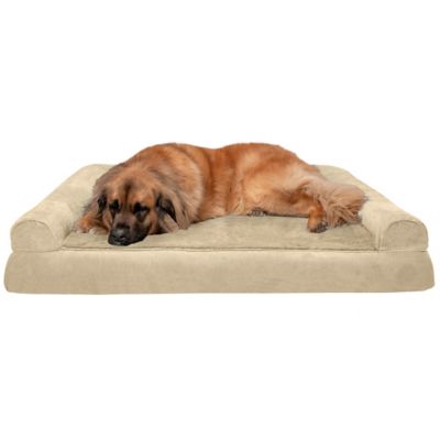 FurHaven Pet Plush and Suede Orthopedic 