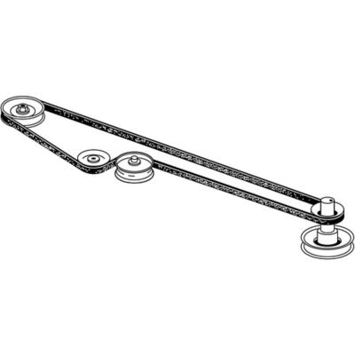 Image showing  0.656 in. x 90.8 in. Replacement Lawn Mower Transmission Belt A for Bolens, Huskee, MTD, Troy-Bilt and More Mowers