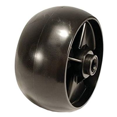 Image showing  Lawn Mower Deck Wheel for Bolens, MTD, Troy-Bilt, White Outdoor and Yard Machines Models