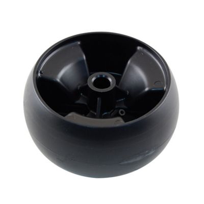 Image showing  Lawn Mower Deck Wheel for Bolens, MTD, Troy-Bilt, White Outdoor and Yard Machines Models