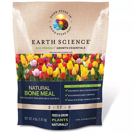 Earth Science 4 lb 40 sq ft Natural Bone Meal Plant Fertilizer Soil Amendments