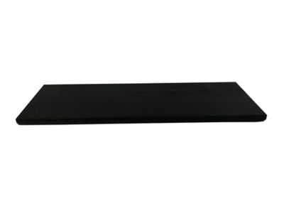 Slice of Akron 24 in. Foster Wood Black Wall Shelf