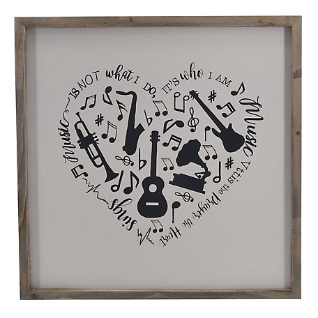 Slice of Akron Framed Musical Instruments Wall Decor, 15.75 in. x 15.75 in.