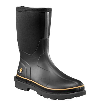 Image showing  Men's 10 in. Waterproof Rubber Boots, 5mm Shaft, Black