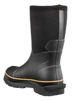 Image showing 5 th Carhartt Men's 10 in. Waterproof Rubber Boots, 5mm Shaft, Black
