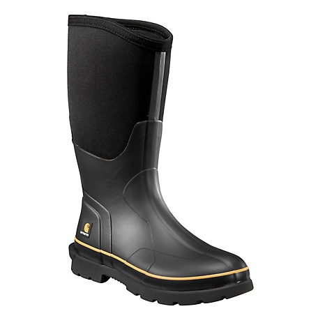 Carhartt Men's Waterproof Rubber Boots, 15 in., 5 mm Shaft, Black