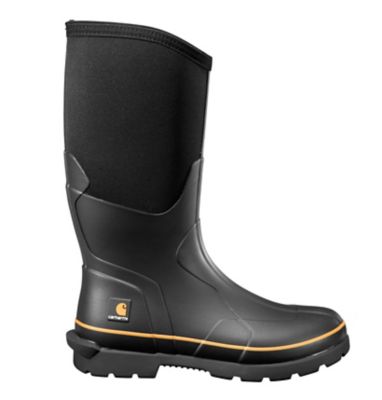 Image showing 2 th Carhartt Men's 15 in. Waterproof Rubber Boots, 5mm Shaft, Black