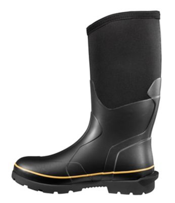 Image showing 4 th Carhartt Men's 15 in. Waterproof Rubber Boots, 5mm Shaft, Black