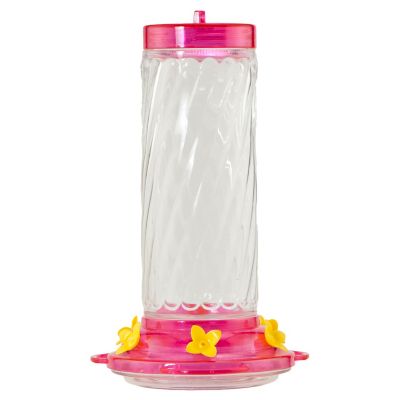 Woodlink 30 Oz Swirl Glass Bottle Hummingbird Feeder 28465 At