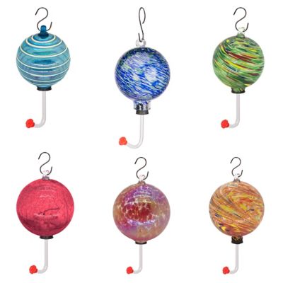 Wild Bird Lovers Round Glass Hummingbird Feeder 24917 At