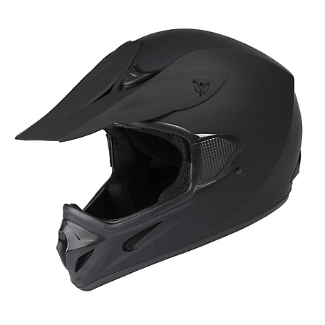 Raider RX1 Adult MX Helmet, Small, Matte Black