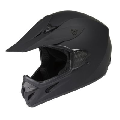 Raider RX1 Adult MX Helmet, Medium, Matte Black