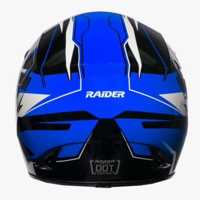 Image showing  RX1 MX Full-Face Adult Helmet, Small, Blue/Black