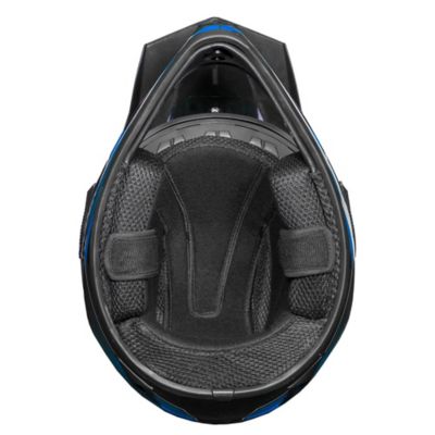 Image showing  RX1 MX Full-Face Adult Helmet, Large, Blue/Black