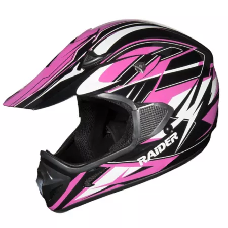 Raider RX1 Adult MX Helmet Small Pink/Black Powersport Helmets