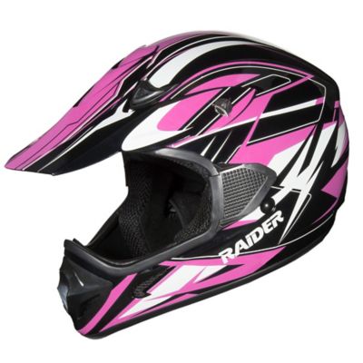 Raider RX1 Adult MX Helmet, Medium, Pink/Black